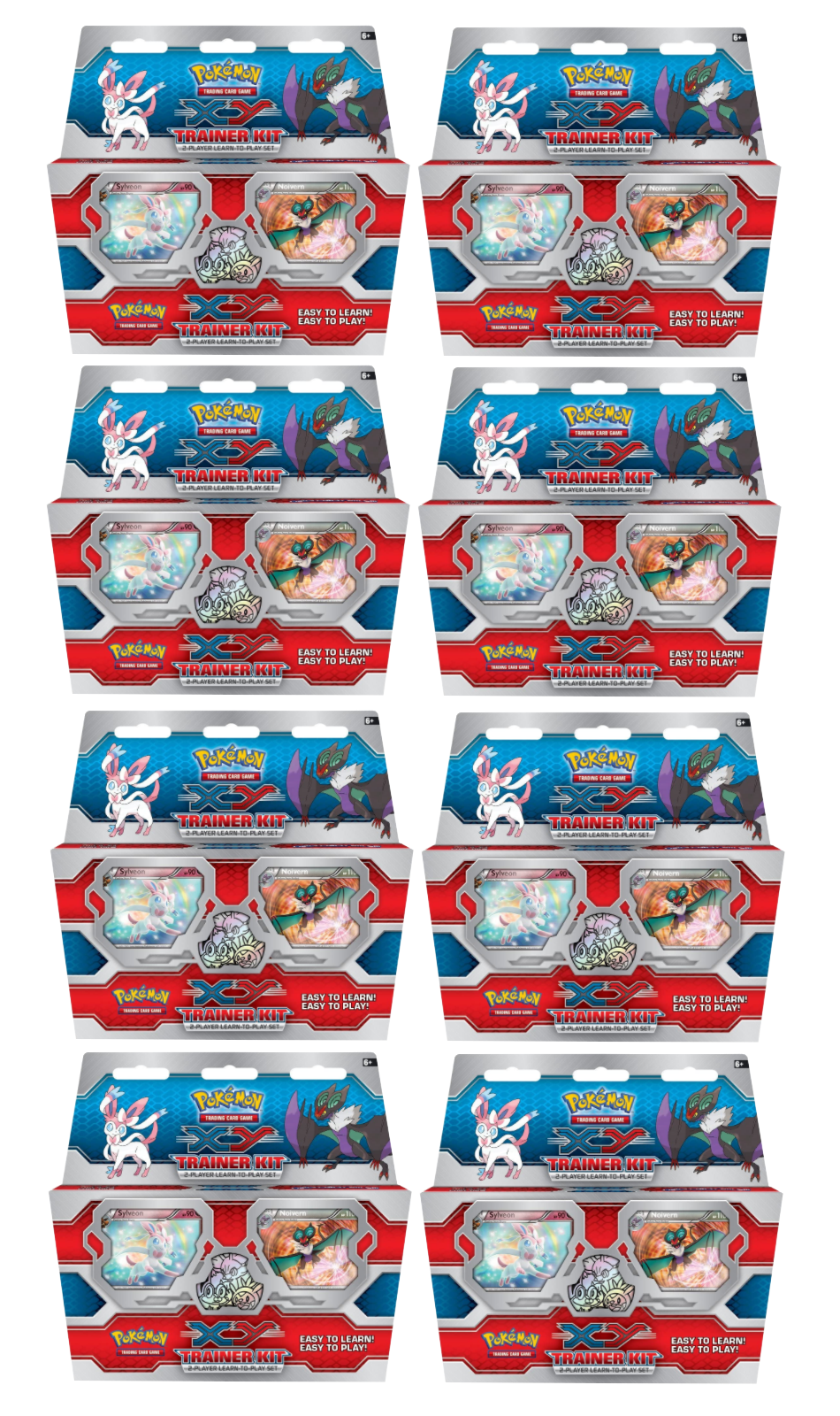 XY: Trainer Kit - 2-Player Learn-to-Play Set Display (Sylveon & Noivern) | Total Play