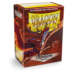Dragon Shield: Standard 100ct Sleeves - Crimson (Matte) | Total Play