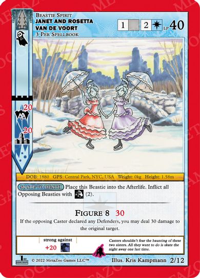 Janet and Rosetta Van de Voort [Cryptid Nation: Wilderness First Edition Release Event Deck] | Total Play