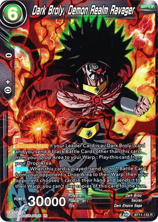 Dark Broly, Demon Realm Ravager (BT11-133) [Vermilion Bloodline 2nd Edition] | Total Play