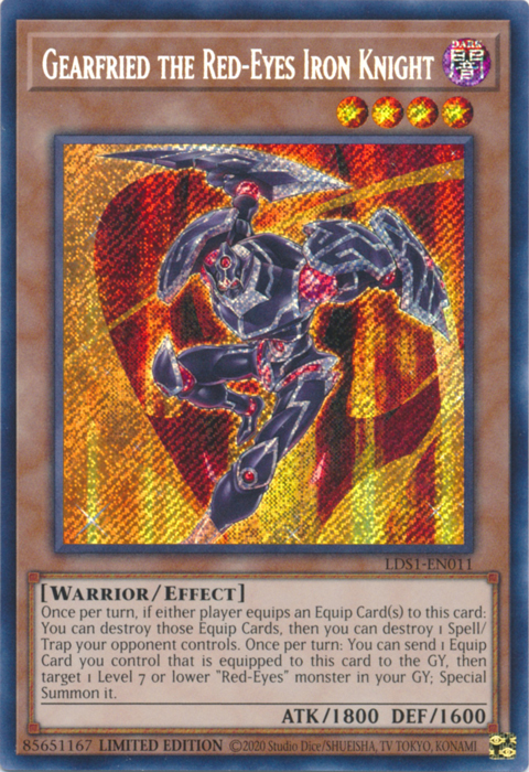 Gearfried the Red-Eyes Iron Knight [LDS1-EN011] Secret Rare | Total Play