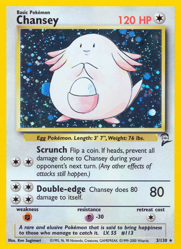 Chansey (3/130) [Base Set 2] | Total Play