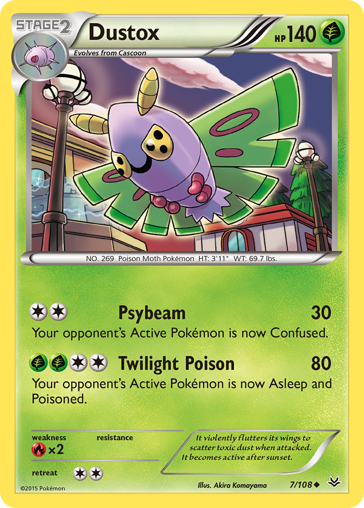 Dustox (7/108) [XY: Roaring Skies] | Total Play