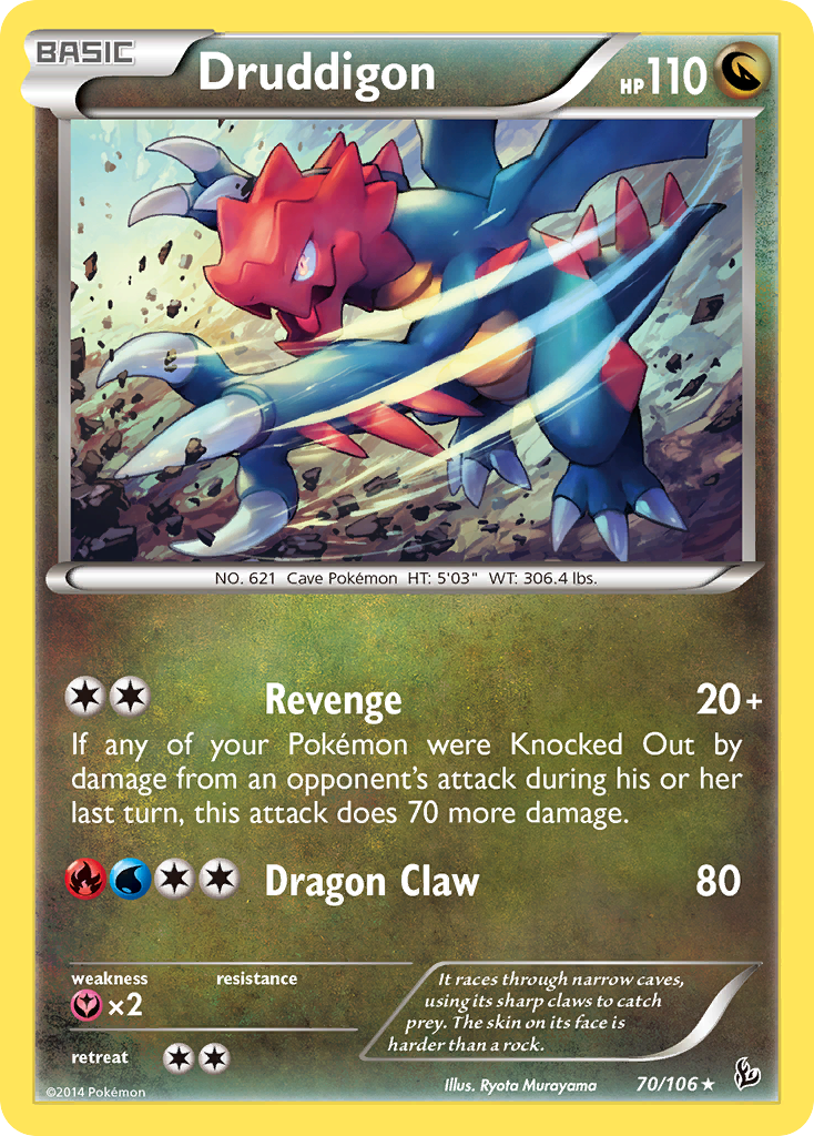 Druddigon (70/106) [XY: Flashfire] | Total Play