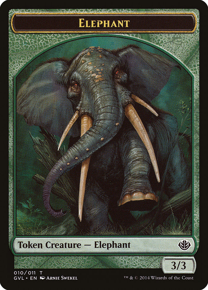 Elephant Token (Garruk vs. Liliana) [Duel Decks Anthology Tokens] | Total Play