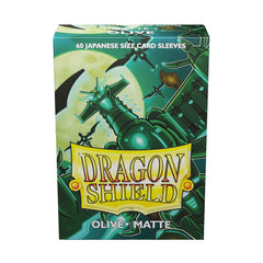Dragon Shield: Japanese Size 60ct Sleeves - Olive (Matte) | Total Play