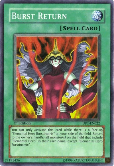 Burst Return [DP1-EN022] Super Rare – Total Play