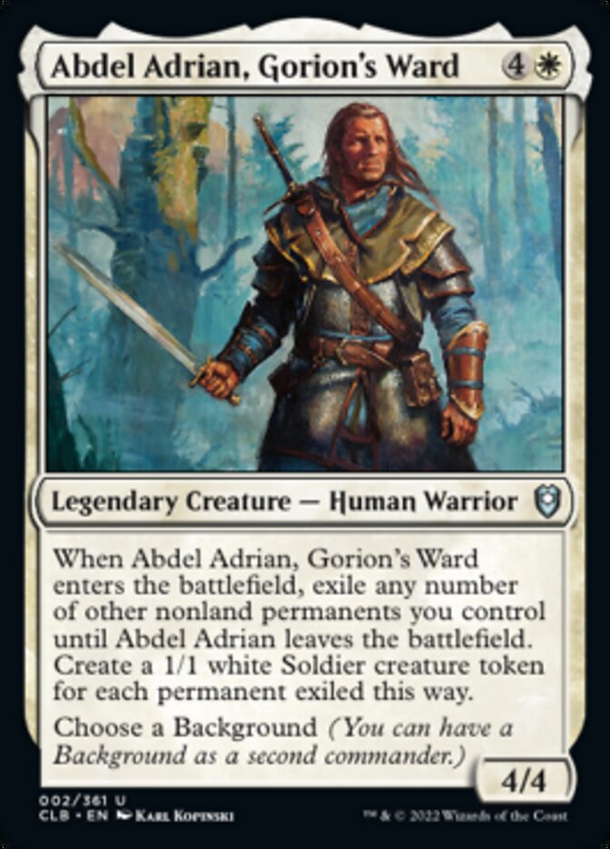 Abdel Adrian, Gorion's Ward [Commander Legends: Battle for Baldur's Gate] | Total Play