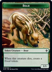 Boar // Food (18) Double-Sided Token [Throne of Eldraine Tokens] | Total Play