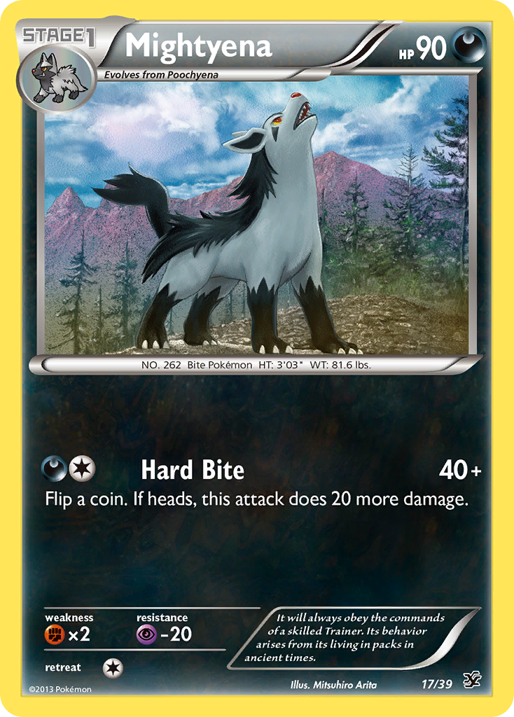 Mightyena (17/39) [XY: Kalos Starter Set] | Total Play