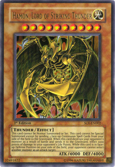 Hamon, Lord of Striking Thunder [SOI-EN002] Ultra Rare | Total Play