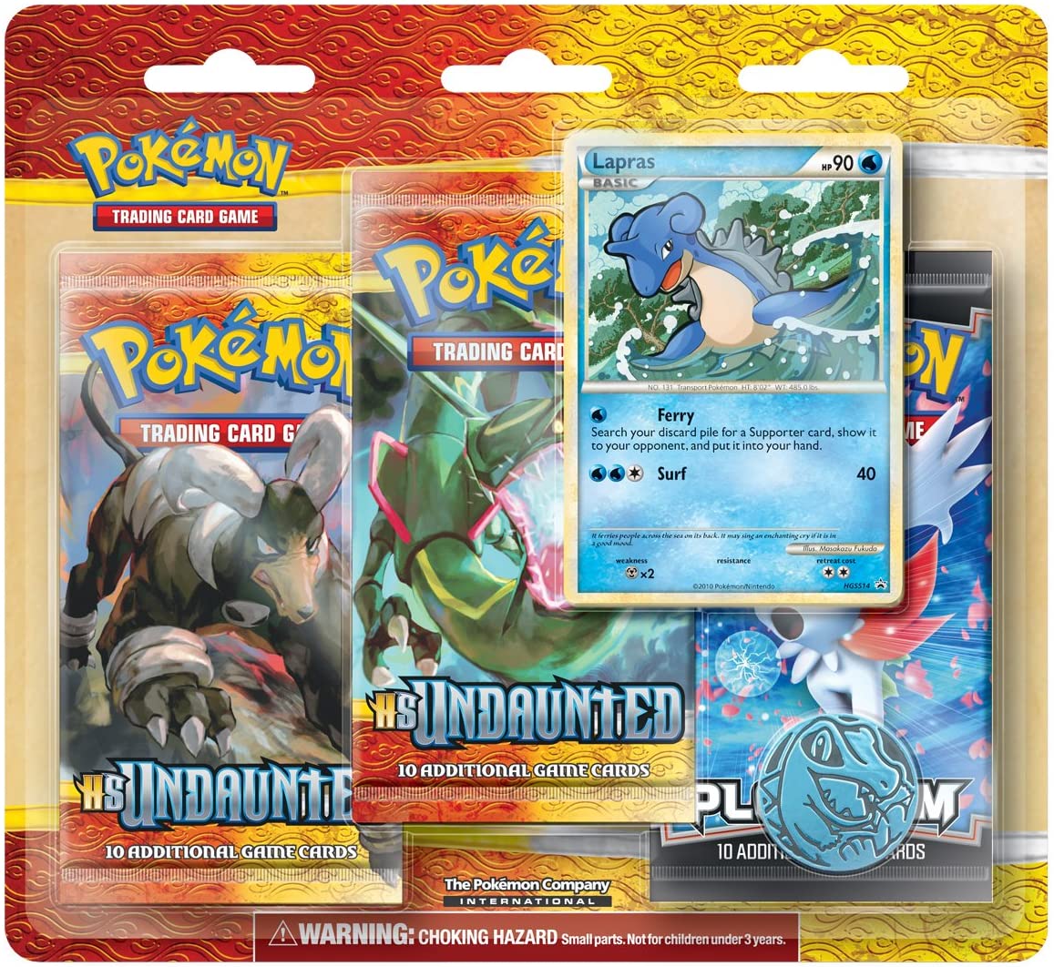 HeartGold & SoulSilver: Undaunted - 3-Pack Blister (Lapras) | Total Play