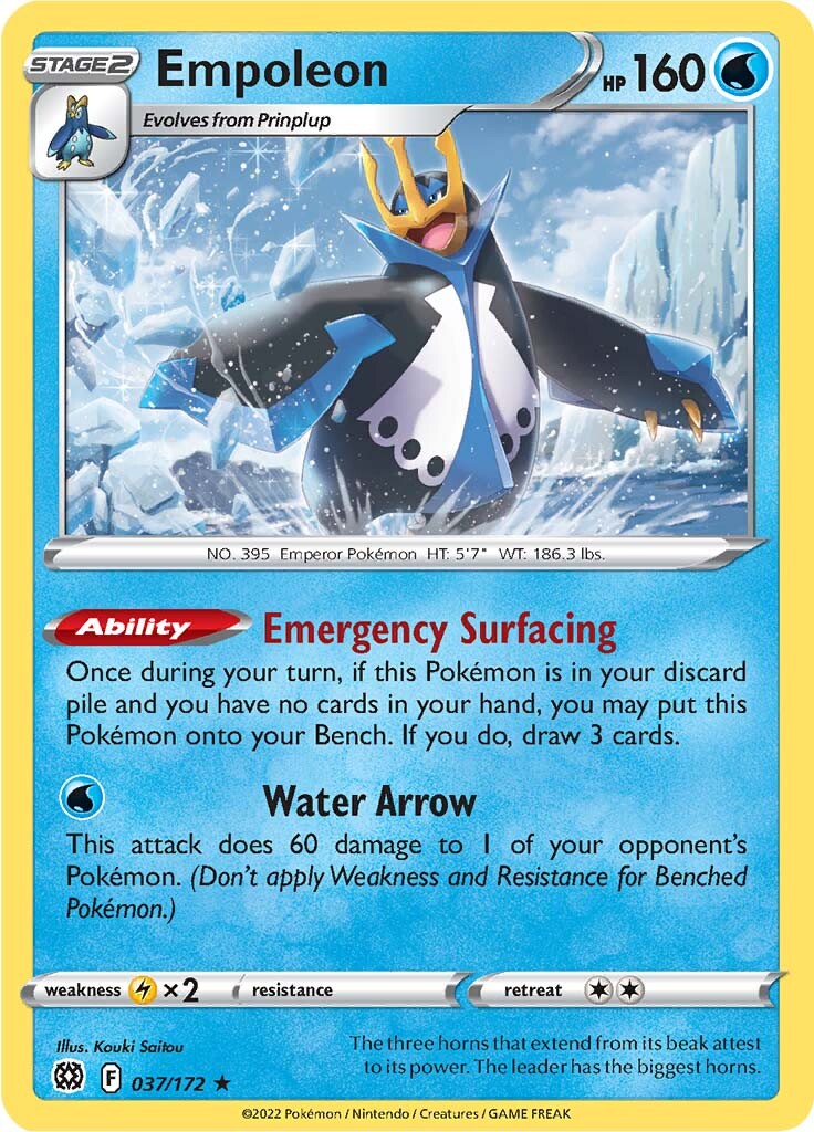 Empoleon (037/172) [Sword & Shield: Brilliant Stars] | Total Play