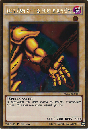 Left Arm of the Forbidden One [PGL2-EN025] Gold Rare | Total Play