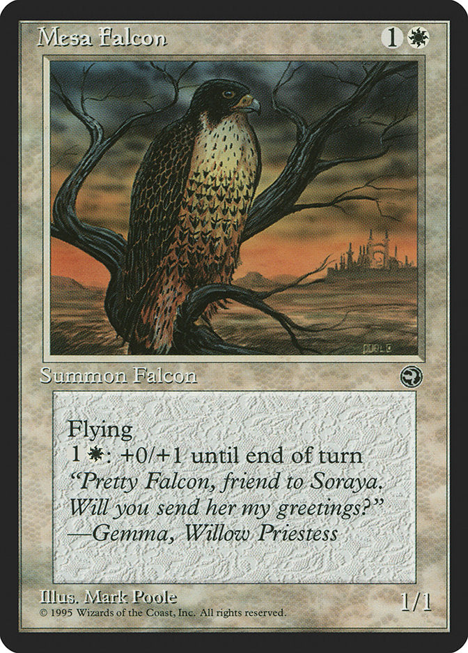 Mesa Falcon (Gemma Flavor Text) [Homelands] | Total Play