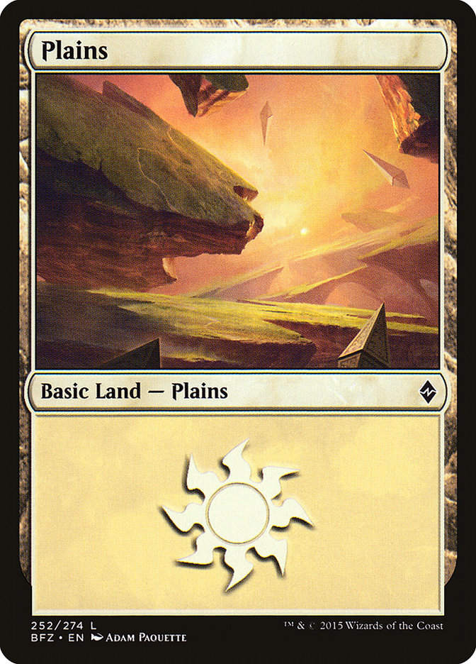 Plains (252a) [Battle for Zendikar] | Total Play