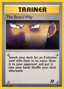 The Boss's Way (73/82) [Team Rocket Unlimited] | Total Play