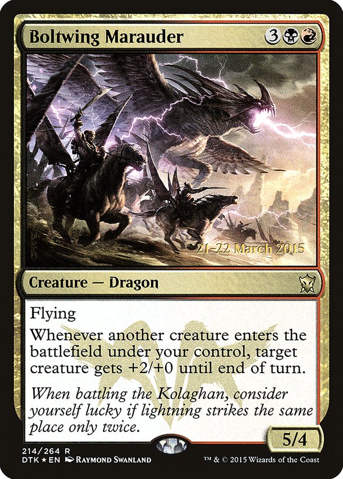 Boltwing Marauder [Dragons of Tarkir Prerelease Promos] | Total Play