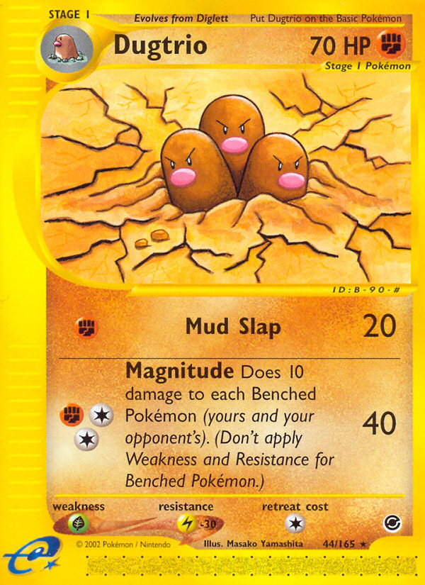 Dugtrio (44/165) [Expedition: Base Set] | Total Play