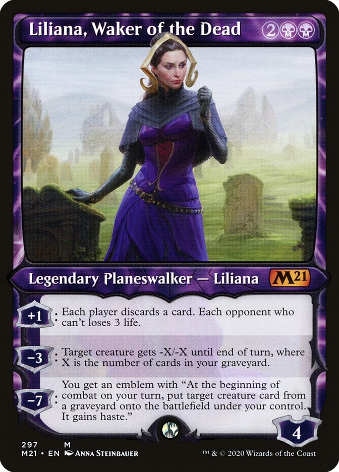 Liliana, Waker of the Dead (Showcase) [Core Set 2021] | Total Play