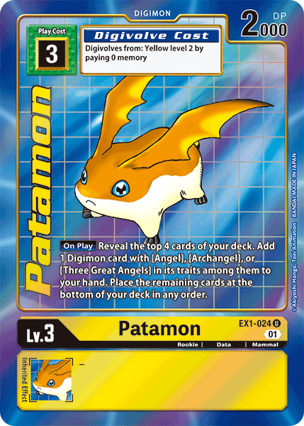 Patamon [EX1-024] (Alternate Art) [Classic Collection] | Total Play