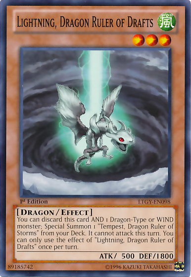 Lightning, Dragon Ruler of Drafts [LTGY-EN098] Common | Total Play