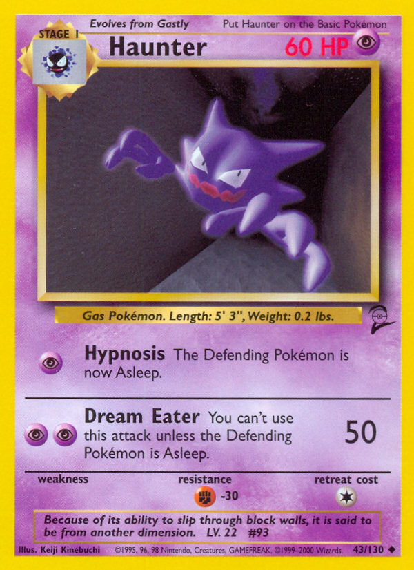 Haunter (43/130) [Base Set 2] | Total Play