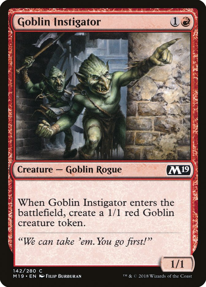 Goblin Instigator [Core Set 2019] | Total Play