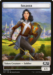 Cat (011) // Soldier Double-Sided Token [Core Set 2021 Tokens] | Total Play