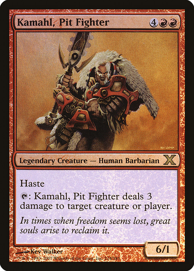 Kamahl, Pit Fighter (Premium Foil) [Tenth Edition] | Total Play