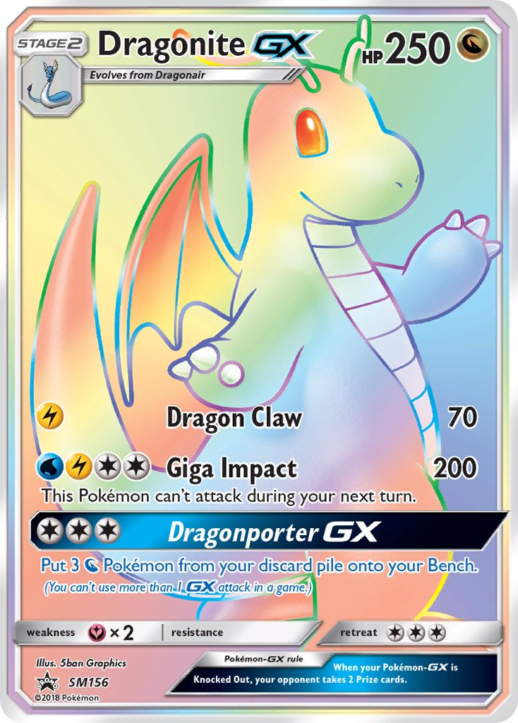 Dragonite GX (SM156) (Jumbo Card) [Sun & Moon: Black Star Promos] | Total Play