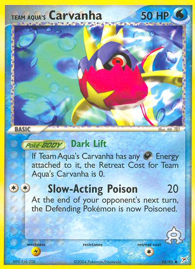 Team Aqua's Carvanha (25/95) [EX: Team Magma vs Team Aqua] | Total Play