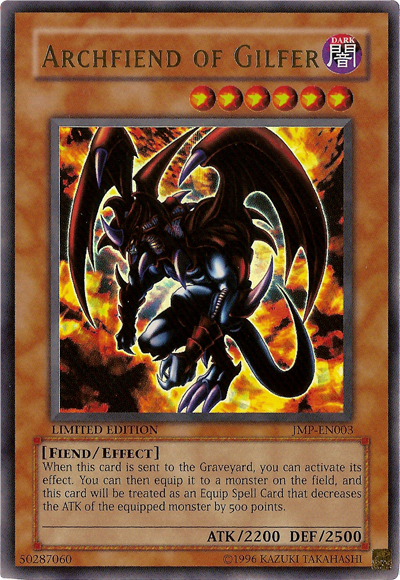 Archfiend of Gilfer [JMP-EN003] Ultra Rare | Total Play