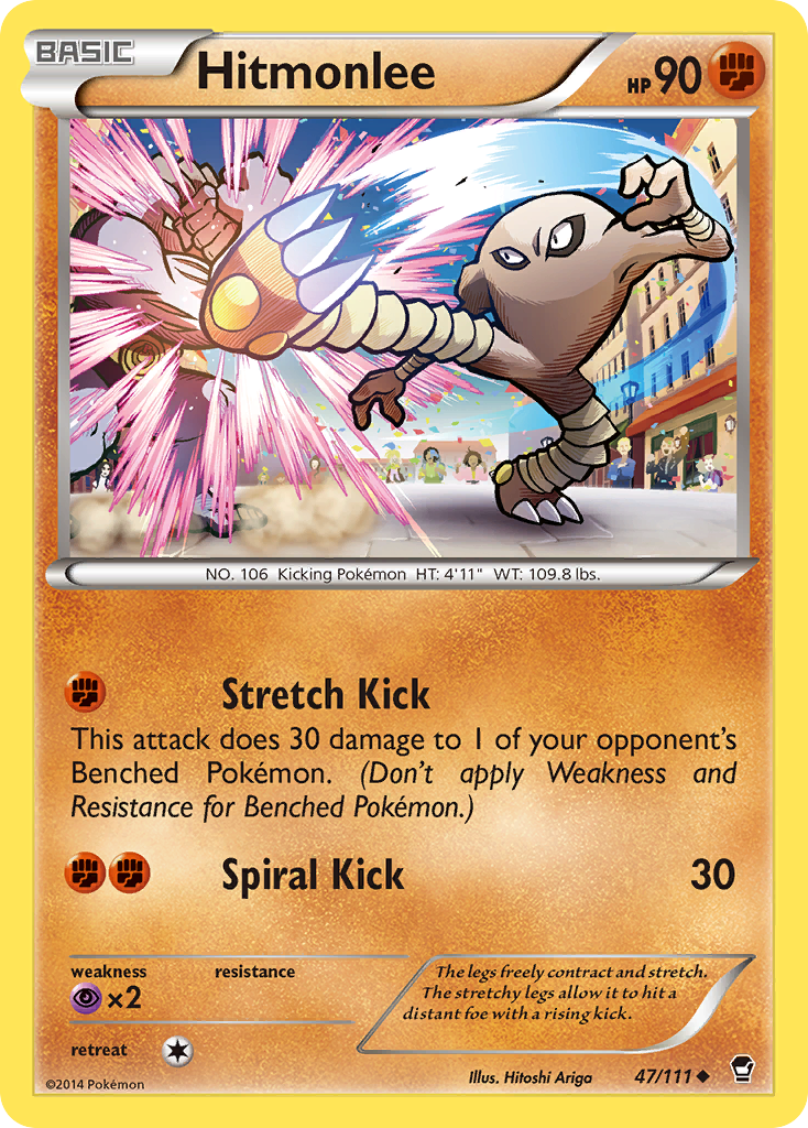 Hitmonlee (47/111) [XY: Furious Fists] | Total Play