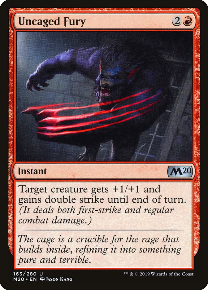 Uncaged Fury [Core Set 2020] | Total Play