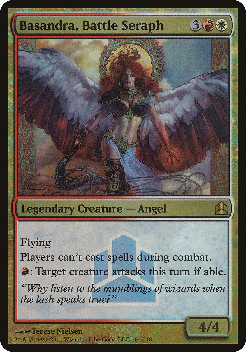 Basandra, Battle Seraph (Launch) (Oversized) [Commander 2011 Oversized] | Total Play