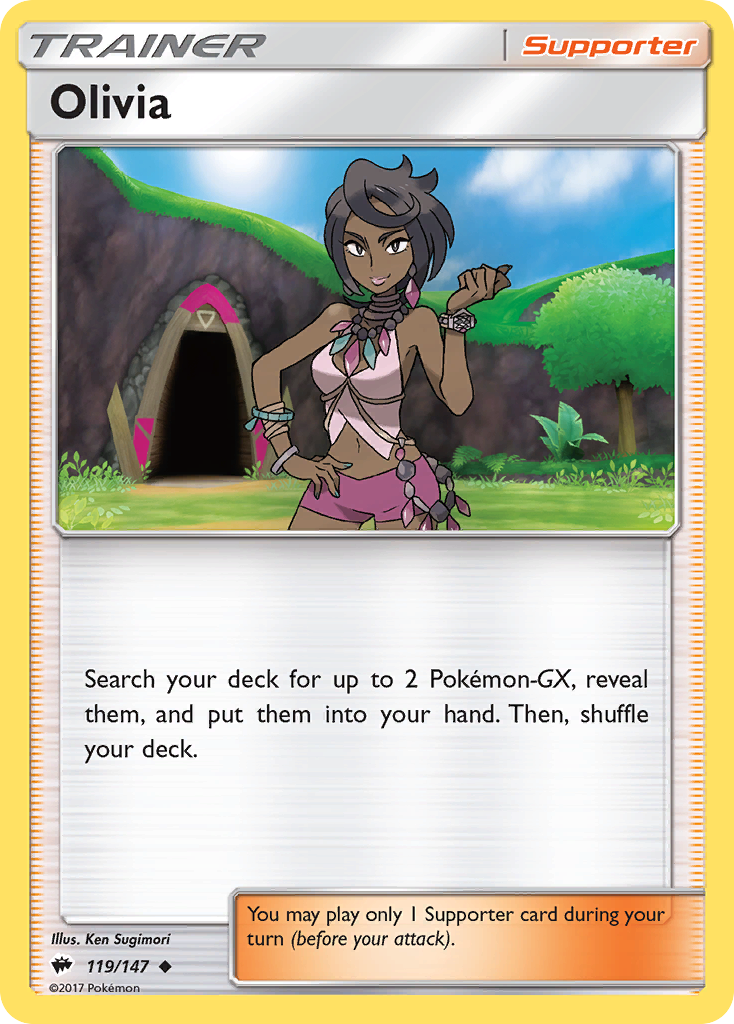 Olivia (119/147) [Sun & Moon: Burning Shadows] | Total Play