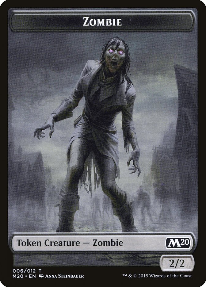 Zombie Token [Core Set 2020 Tokens] | Total Play