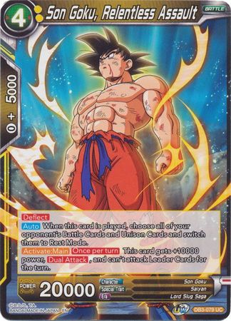 Son Goku, Relentless Assault (DB3-079) [Giant Force] | Total Play