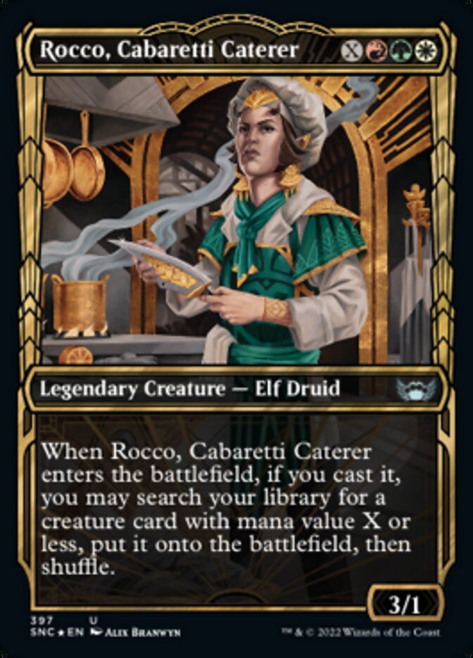Rocco, Cabaretti Caterer (Showcase Golden Age Gilded Foil) [Streets of New Capenna] | Total Play