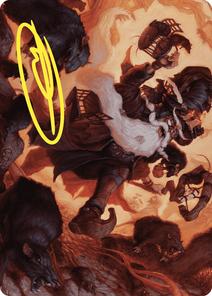 Tattered Ratter Art Card (Gold-Stamped Signature) [Wilds of Eldraine Art Series] | Total Play
