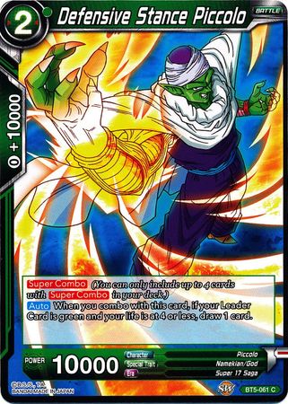 Defensive Stance Piccolo (BT5-061) [Miraculous Revival] | Total Play