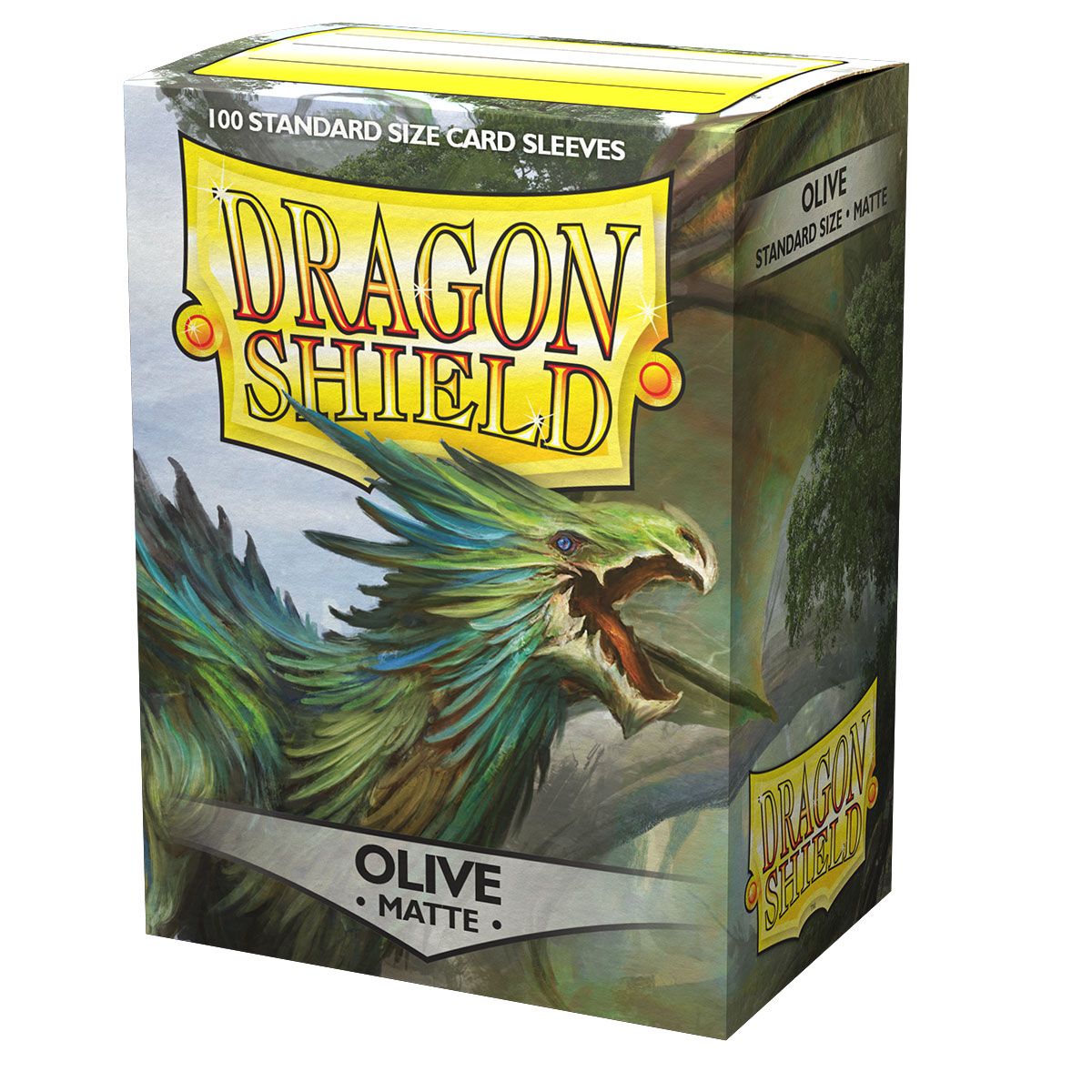 Dragon Shield: Standard 100ct Sleeves - Olive (Matte) | Total Play