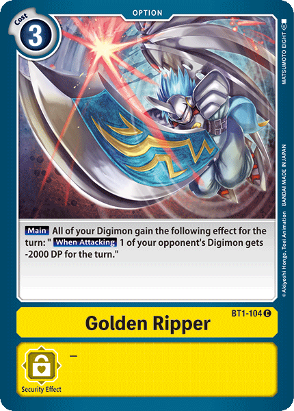 Golden Ripper [BT1-104] [Release Special Booster Ver.1.0] | Total Play