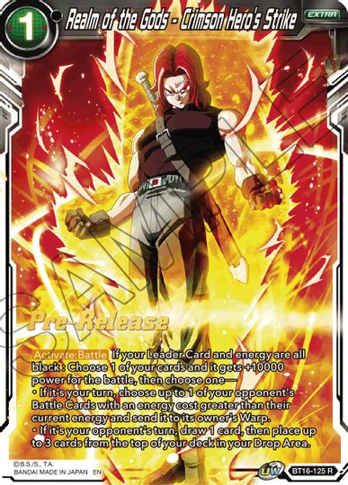 Realm of the Gods - Crimson Hero's Strike (BT16-125) [Realm of the Gods Prerelease Promos] | Total Play