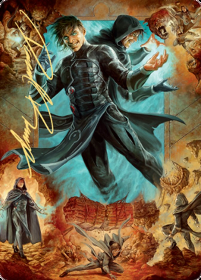 Jace, Mirror Mage 2 Art Card (Gold-Stamped Signature) [Zendikar Rising Art Series] | Total Play