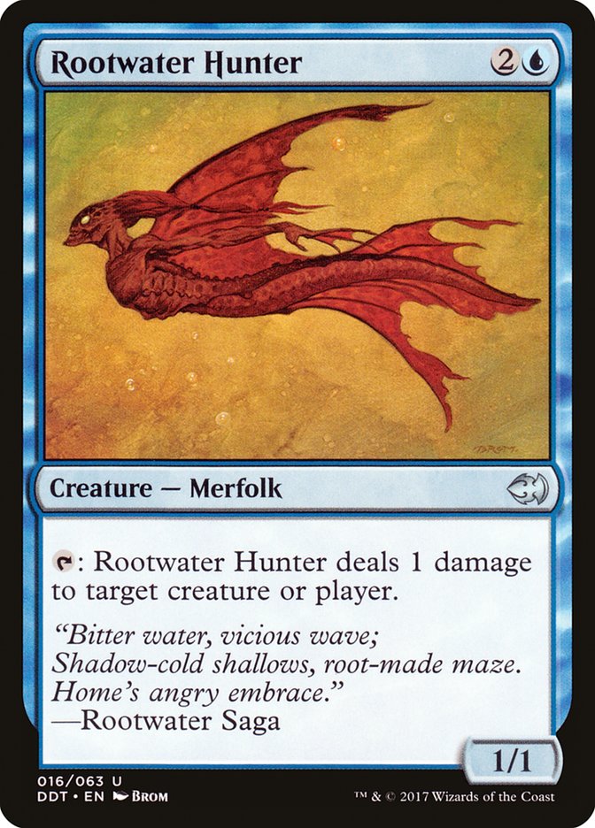 Rootwater Hunter [Duel Decks: Merfolk vs. Goblins] | Total Play