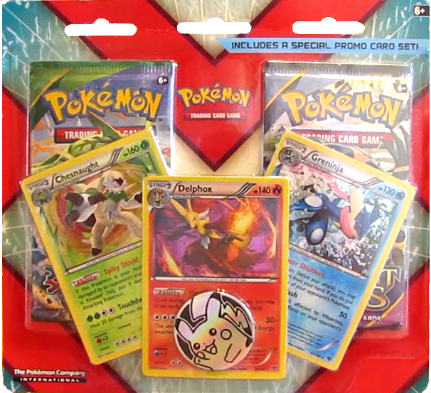 XY - 2-Pack Blister (Chesnaught, Delphox, and Greninja) | Total Play