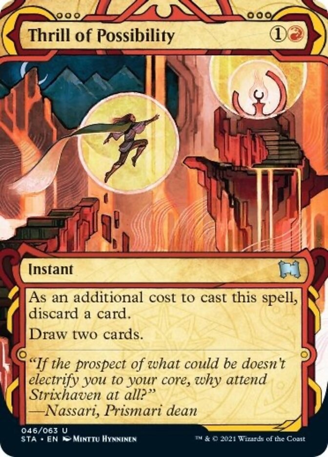 Thrill of Possibility (Foil Etched) [Strixhaven: School of Mages Mystical Archive] | Total Play