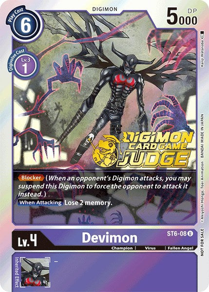 Devimon [ST6-08] (Judge Pack 1) [Starter Deck: Venomous Violet] | Total Play